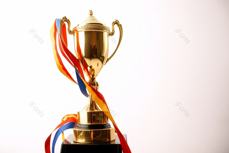 每列前茅成绩金色耀人的奖杯摄影实拍,高清,摄影图,摄影图片,图片大全,摄影图免费下载